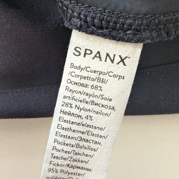 Spanx SPANXsupersmooth™ PerfectFit Ponte Wide Leg Pant Large Navy Blue NWOT - Picture 6 of 10